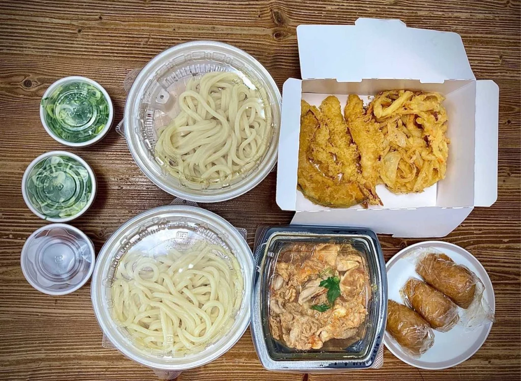 トリドール(3397)の優待券を使って丸亀製麺でお持ち帰りしました