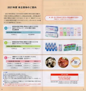 シード(7743)から株主優待の案内が到着｜100株(3年以上)でカタログのA