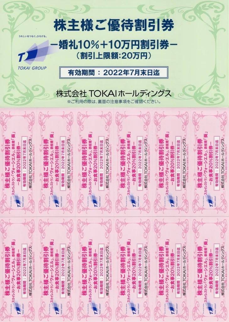 TOKAIホールディングス(3167)から株主優待の案内が到着 | Yoshiの