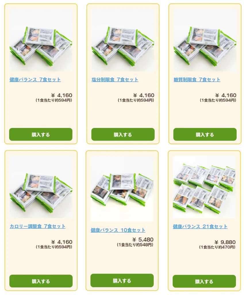 シルバーライフ(9262)の優待券を使って「まごころケア食」で購入した