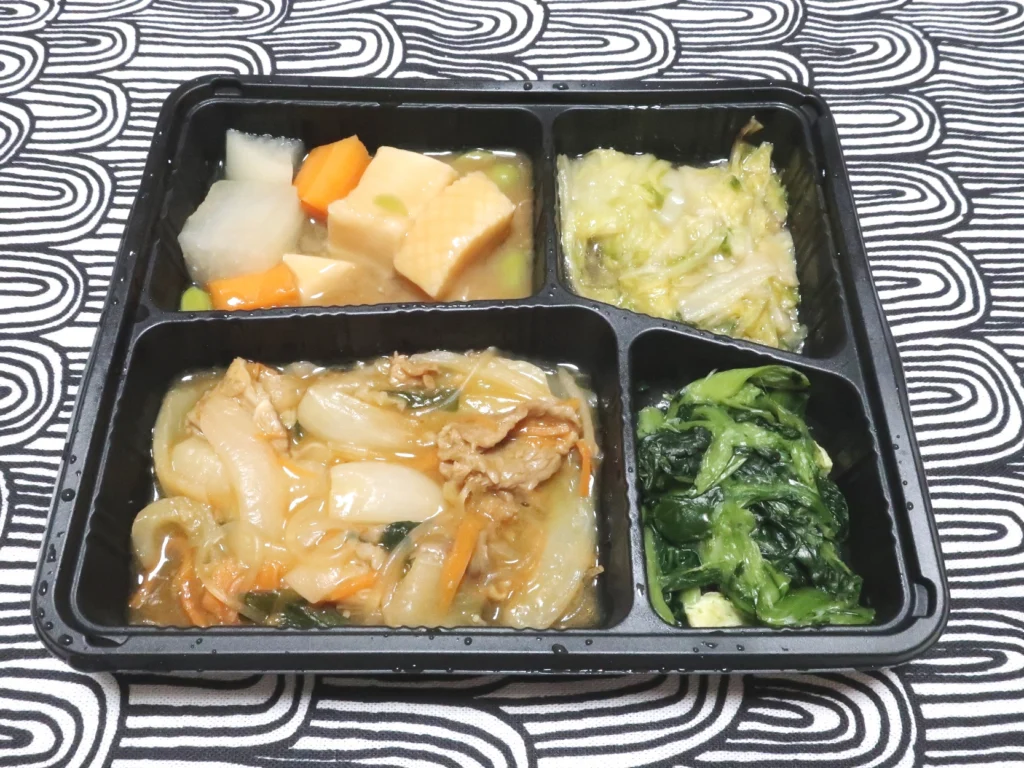 シルバーライフ(9262)の優待券を使って「まごころケア食」で購入した