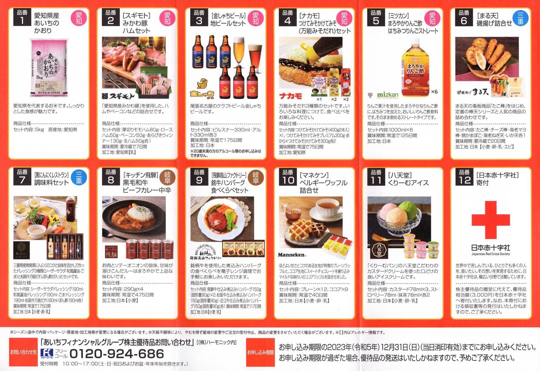 あいちフィナンシャルグループ(7389)から株主優待の案内が到着 | Yoshi