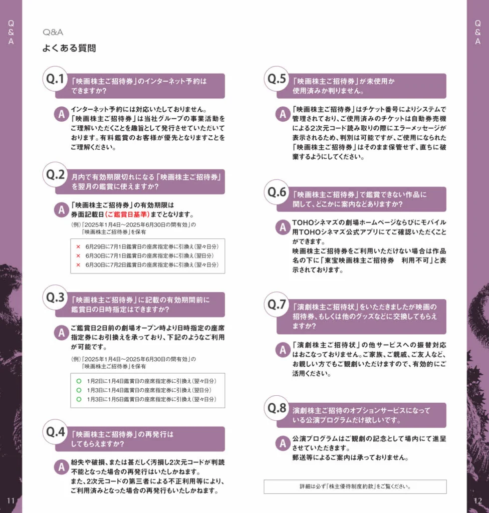 東宝(9602)から株主優待が到着 | Yoshiの株主優待ブログ