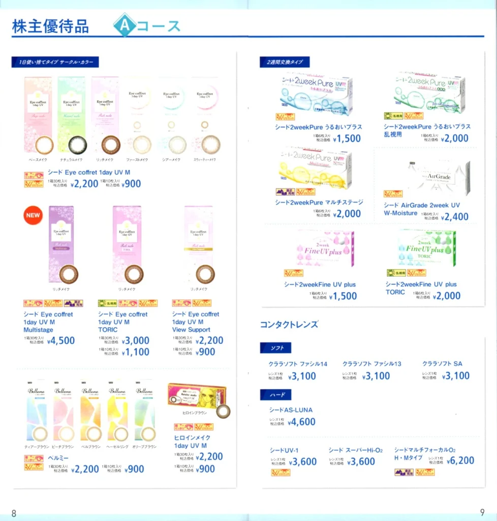 シード(7743)から株主優待の案内が到着 | Yoshiの株主優待ブログ
