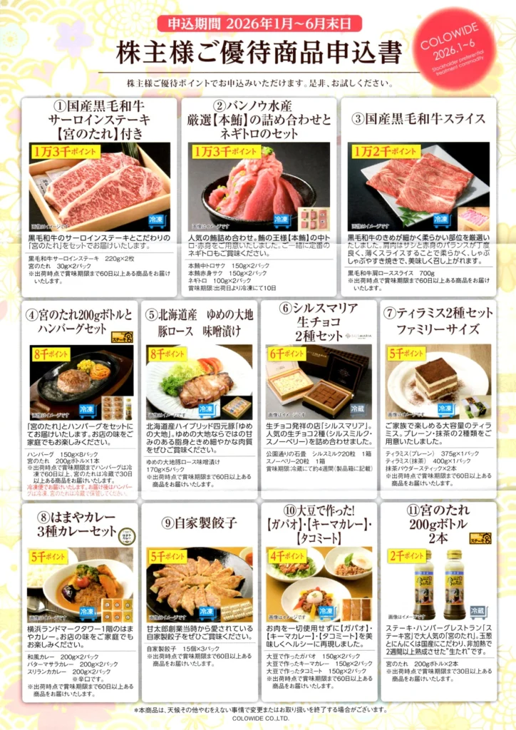 コロワイド株主優待35031円分　返却不要　本年６月１０日有効期限　アトムかっぱ colowide20251219-02-724x1024.