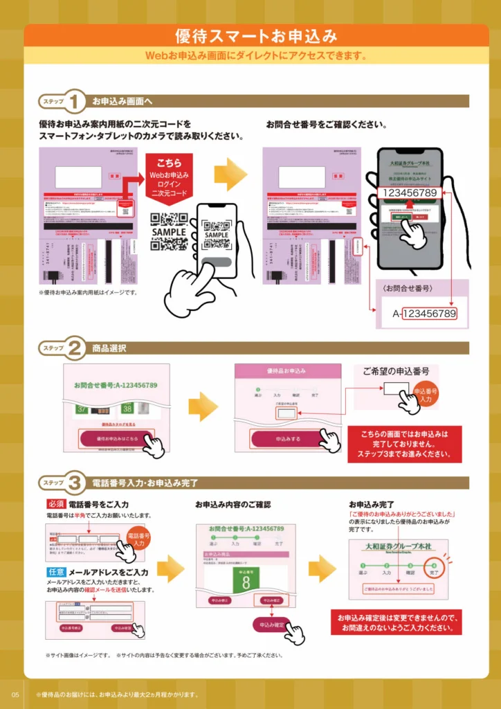 大和証券グループ本社(8601)から株主優待の案内が到着 | Yoshiの株主