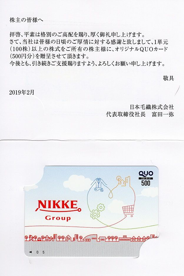 日本毛織(3201) 株主優待