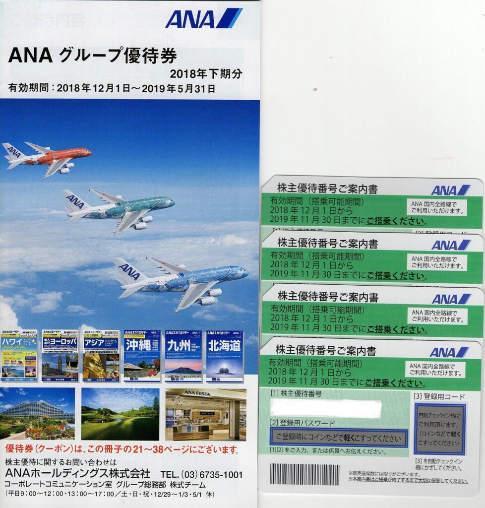 ＡＮＡホールディングス(9202) 株主優待