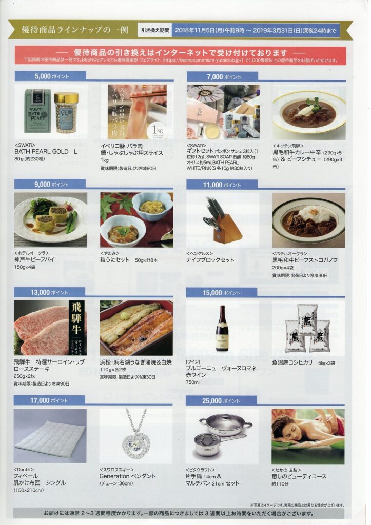 ＢＥＥＮＯＳ(3328) 株主優待案内