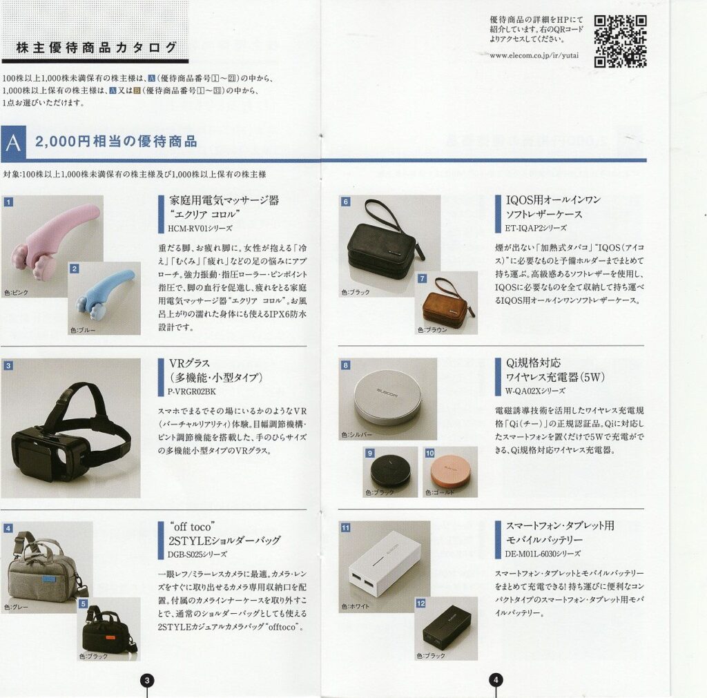 エレコム(6750) 株主優待案内