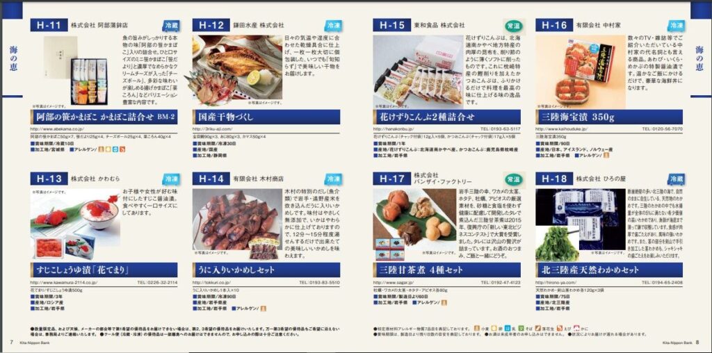 北日本銀行(8551) 優待案内