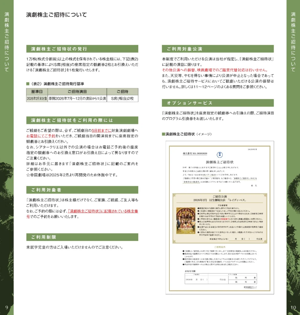 東宝(9602)から株主優待が到着｜100株で映画招待券1枚 | Yoshiの株主